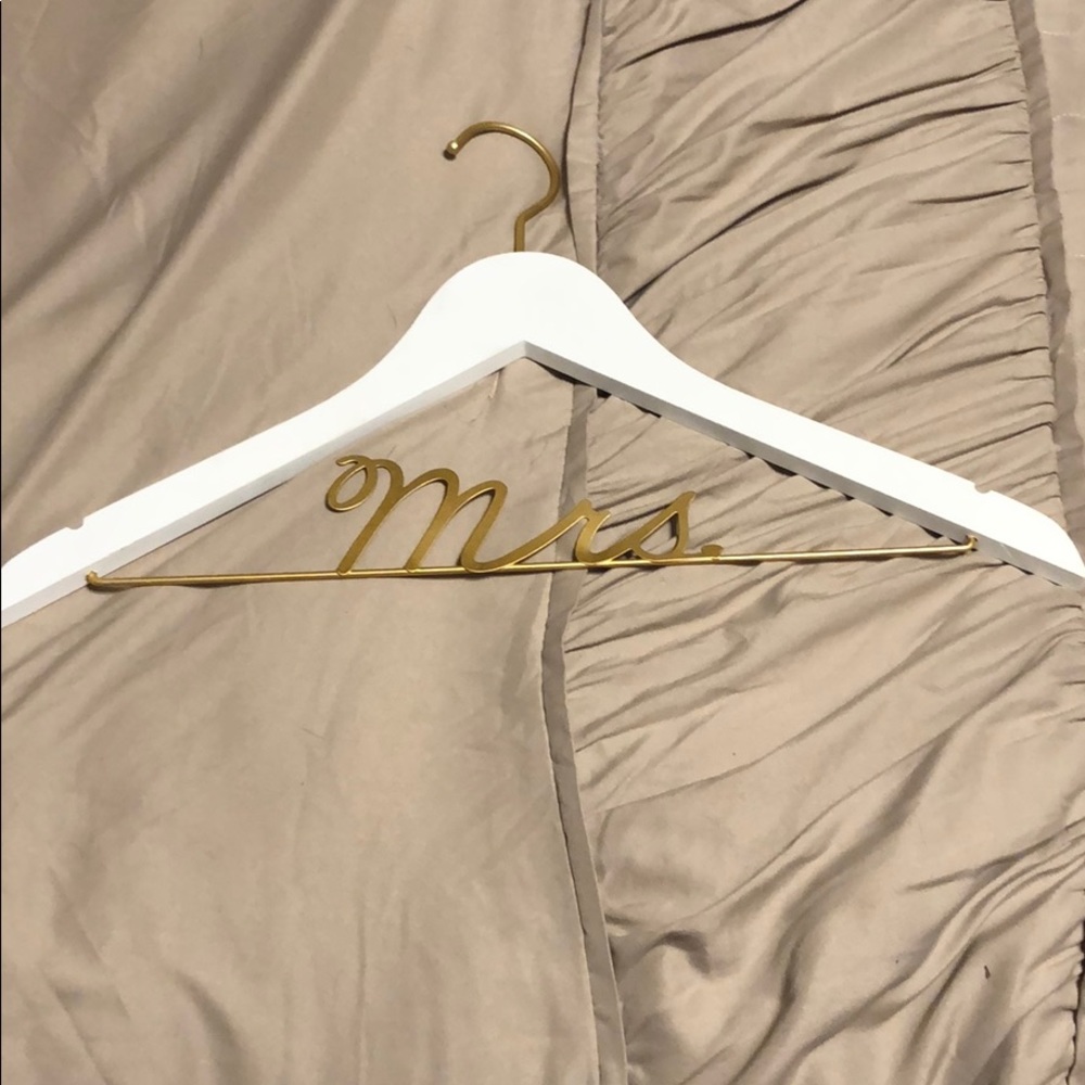 Mrs. Wedding dress hanger